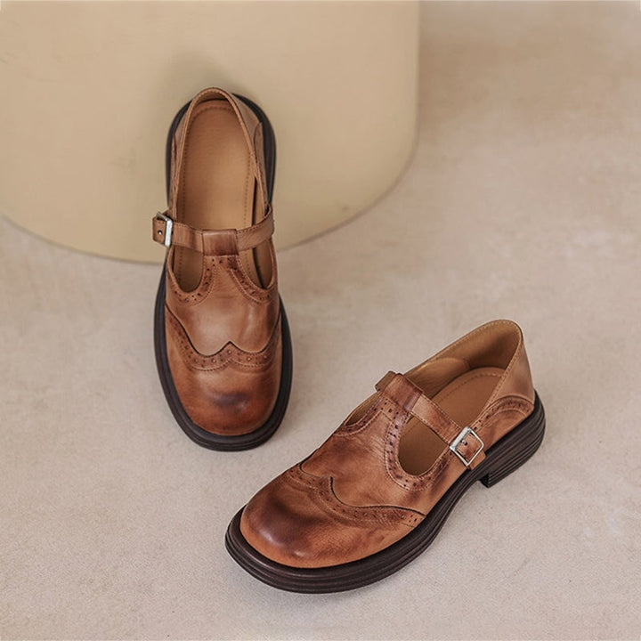 Risla | Leather Mary Jane Shoes