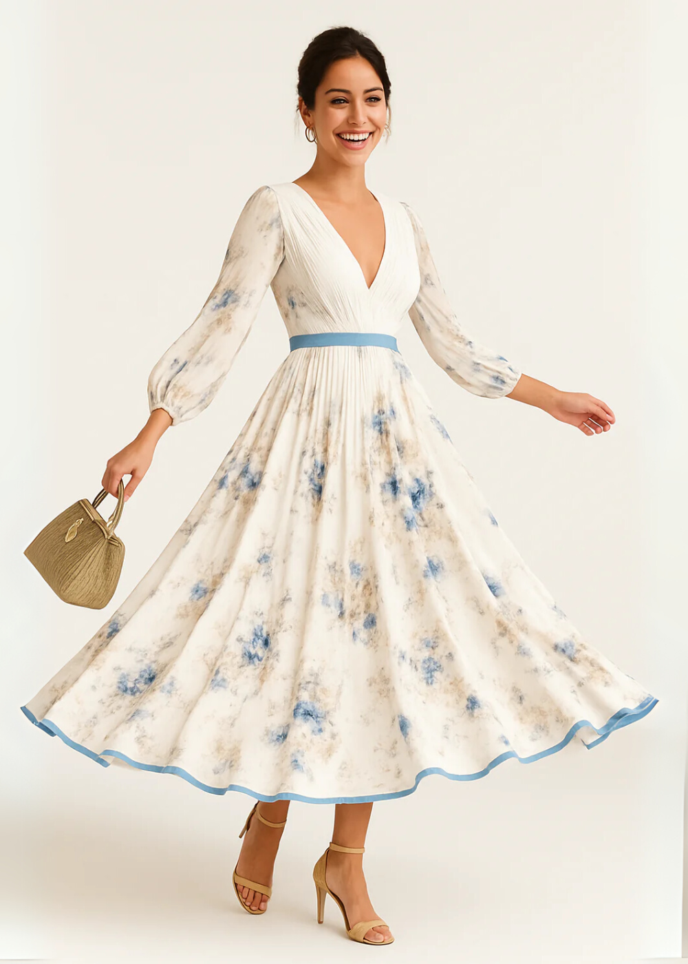 Katie | Elegant Floral Maxi Dress