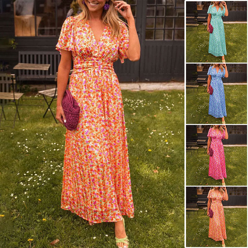Emma - Classic V-Neck Dress