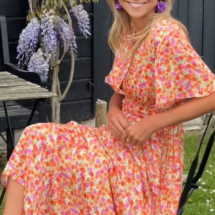 Emma - Classic V-Neck Dress