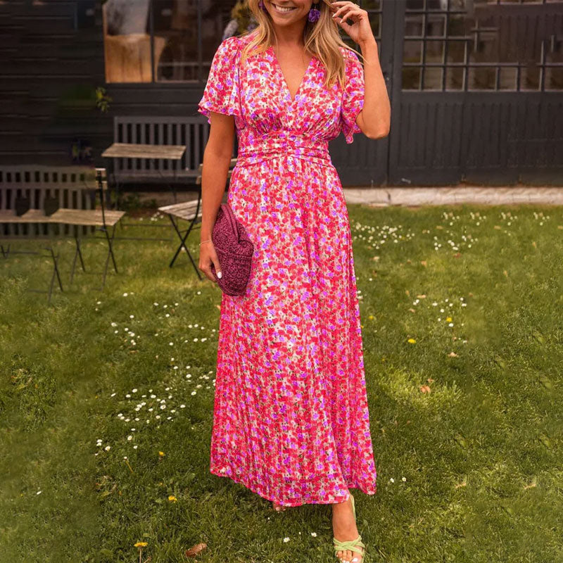 Emma - Classic V-Neck Dress