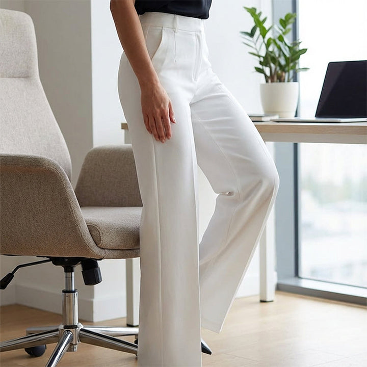 Women's high-waisted suit pants